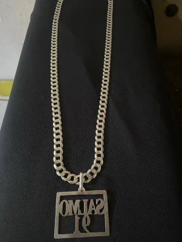 Vendo corda de prata 10 milímetros por 80 cm