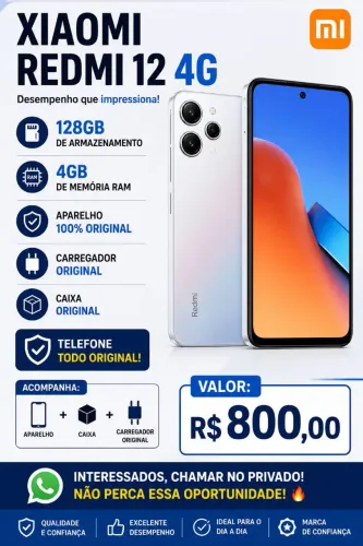 Vendo Celular Xiaomi Redmi 12 4G
