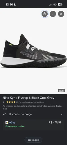 Tenis Nike Kyrie Flytrap 5 Black Cool Grey