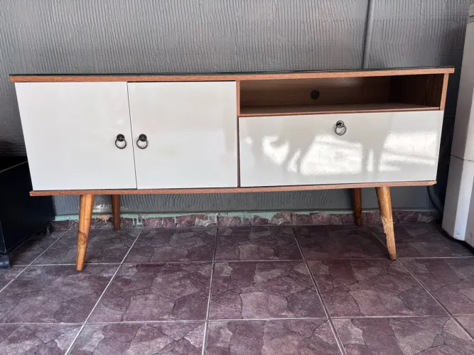 Rack para TV com vidro