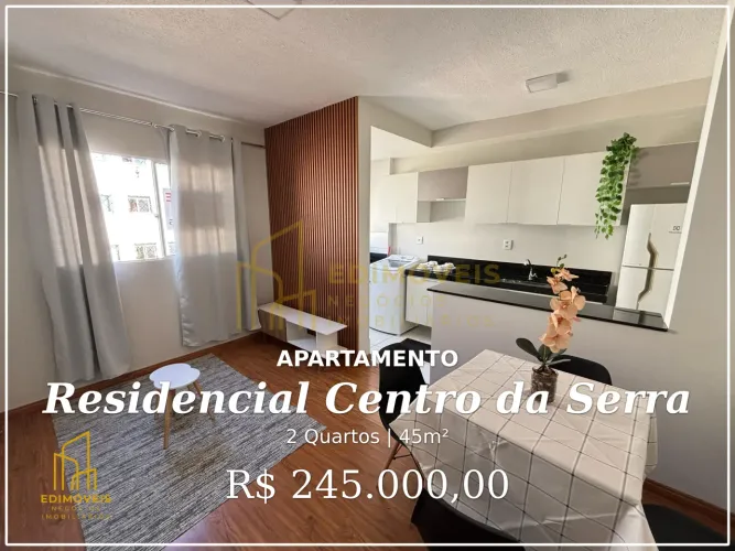 Apartamento no Residencial Centro da Serra: Ideal para quem busca qualidade de vida!