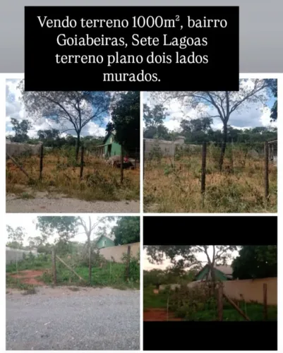 Vendo Terreno 1000m² 2 lados do terreno já murados, Luz. Localizado B:Goiabeiras/SL