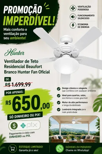 Ventilador com controle remoto