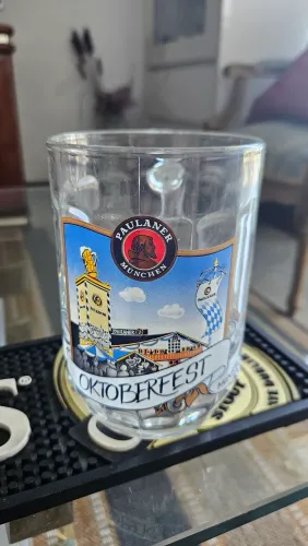 Caneca de vidro oficial Oktoberfest Munich