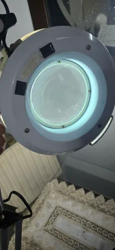 Lupa Luminária Alumínio Led Apoio Mesa Estek Odonto Estética.