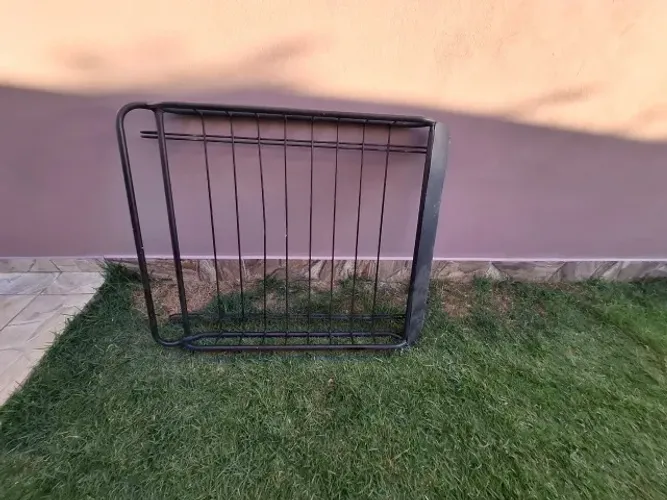 Bagageiro de Teto Maleiro Gradeado Aço Universal 45Kg Rack Travessa