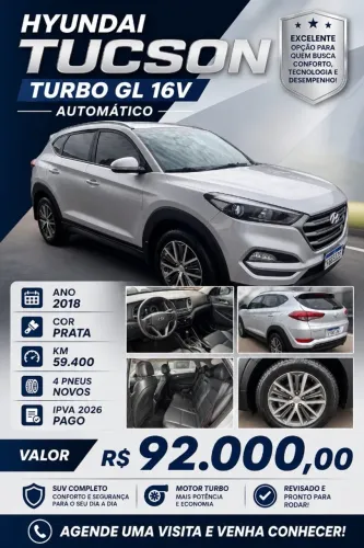 Hyundai Tucson GL 1.6 Turbo 16V Aut. 2018
