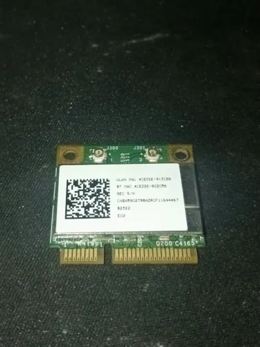 Placa Wi-Fi/Bluetooth Broadcom Mini PCIe - Ótimo Estado
