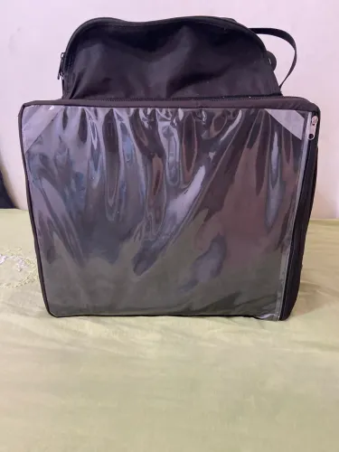 Mochila bag, preta, para motoboy entregador 