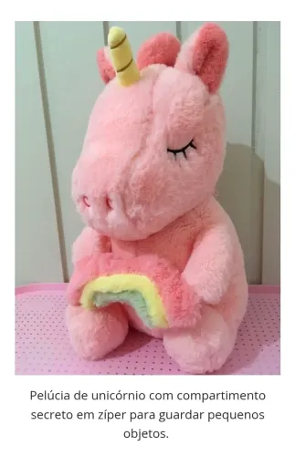 Kit pelúcia Unicórnio e porquinho Kawaii Novos