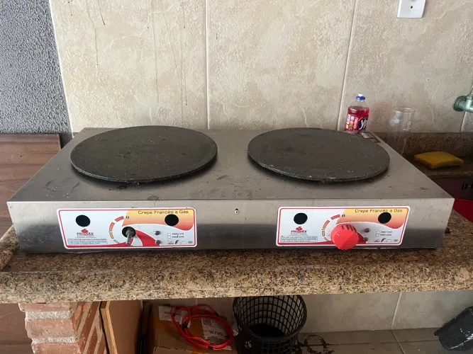 Chapa de crepe com espátula 