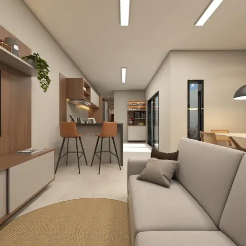 Casa - Parque Novo Horizonte - 3 Dormitórios - 100m².