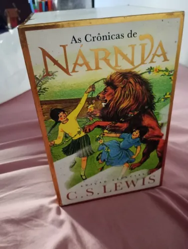 Box das Crônicas de Nárnia versão com gravuras 