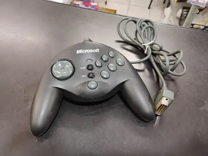 Controle Microsoft Sidewinder Gamepad Usado (vintage) Cinza (Usado)