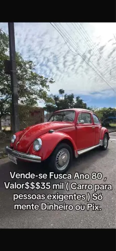 Volkswagen Fusca 1300 1980