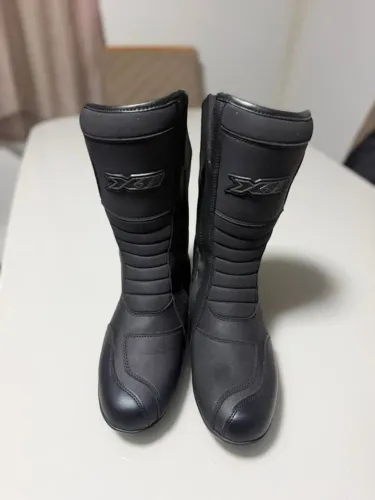Bota X11 Ride Couro Cano Alto Motociclista Motoqueiro Moto