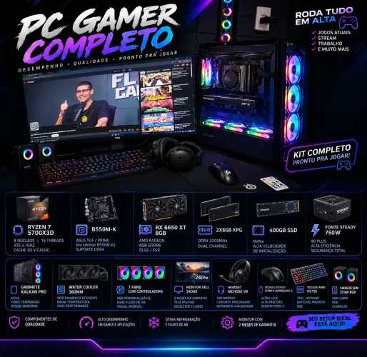 R7 5700X3D RX6650XT 24 240HZ GPROX2 