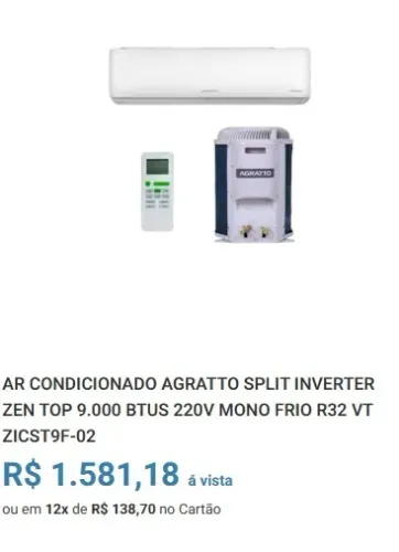 Vendas de ar condicionados