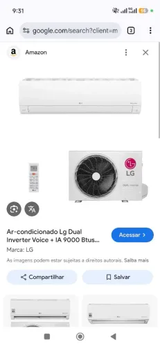 Ar condicionado LG dual inverter Voice 