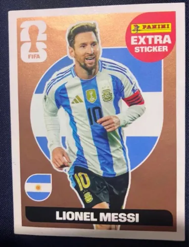 Figurinha Lionel Messi Bordo Legend Extra sticker
