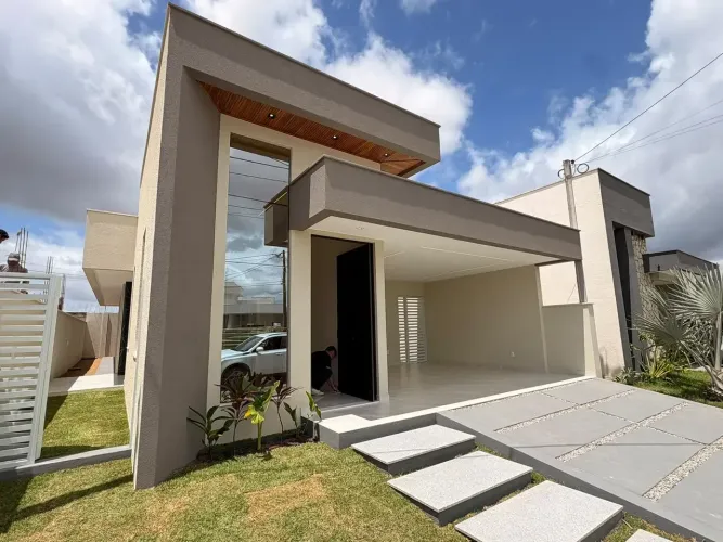 Linda Casa 3/4 Sendo 02 Suites No Ecoville 02 Condominio Club
