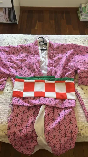 Cosplay Nezuko Kamado - Demon Slayer (kimono + faixa)