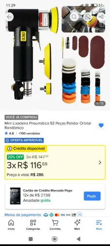 Lixadeira profissional