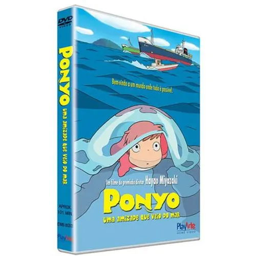 DVD Ponyo - Uma Amizade Que Veio Do Mar - Novo, Original e Lacrado!