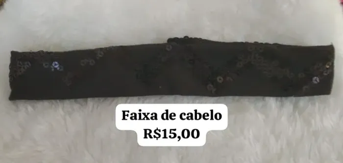 Faixas de cabelo temos várias opções