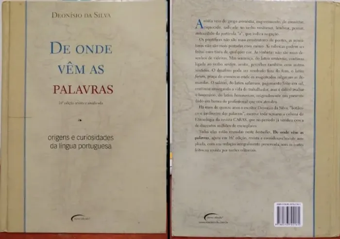 De onde vêm as palavras (Capa dura) - Deonísio da Silva