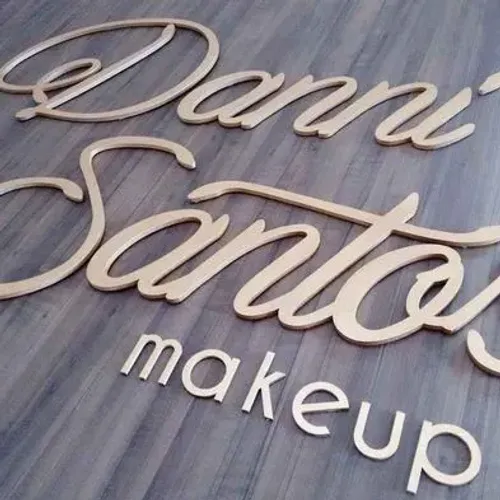Sua logo 3D em MDF Personalizado 