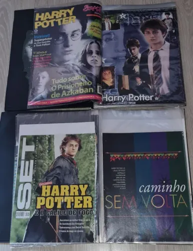 Harry Potter (2 pastas de reportagens sobre os lançamentos dos filmes) + filmes