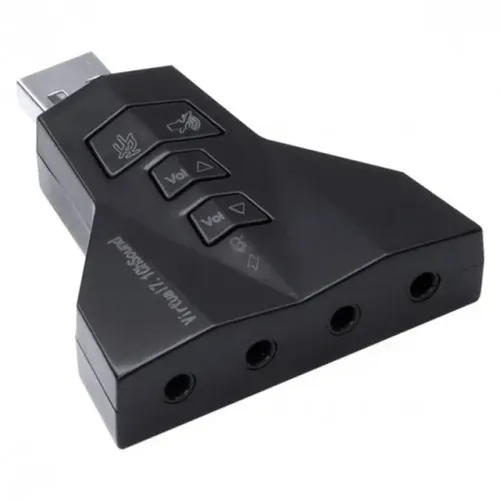 Adaptador Placa De Som Usb 7.1