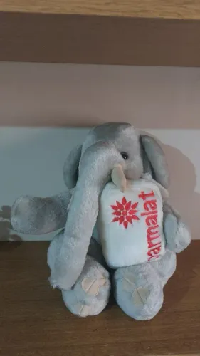 bichinho de pelúcia da coleção parmalat - elefante
