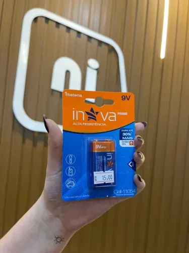 Bateria 9V Inova Prime - Duração de até 30% Mais