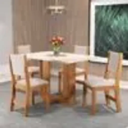 Mesa 4 Cadeiras Magic S Mel/Blonde TT