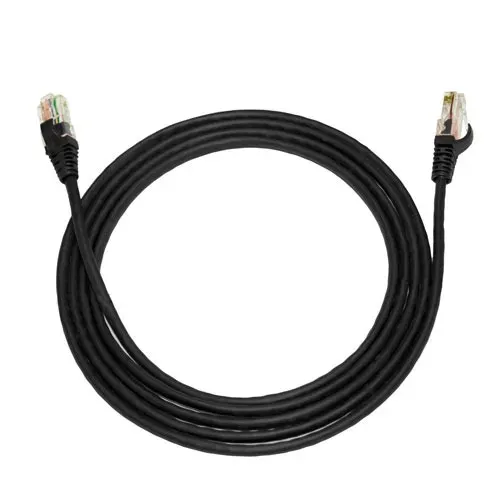 Cabo de rede Cat.6 5 metros PC-ETH6U50 preto patch cord - Plus Cable Loja Coimbra Computad