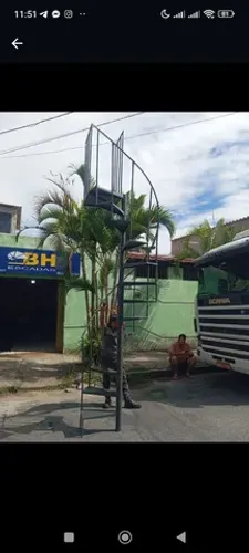 Escada caracol fábrica