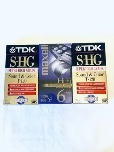 COLEÇÃO DE 3 Fitas Vhs Profissionais High Grade lacradas