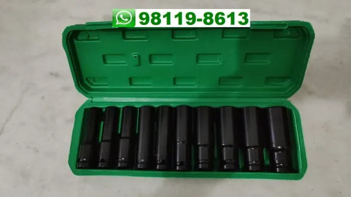 Soquete de impacto longo Tamanho de 10 a 24mm