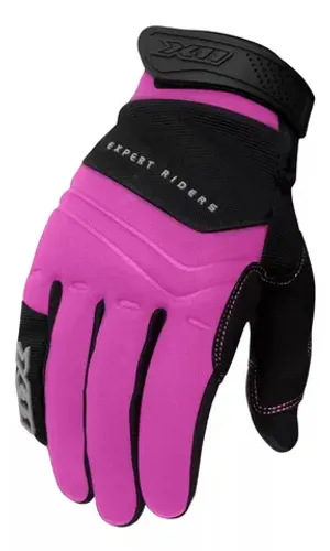 Luva X11 Feminina Rosa Preto Nitro Win Fast Fashion Motociclista