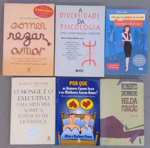 Hilda Furacão/Comer Rezar Amar/+4 livros(pacote)