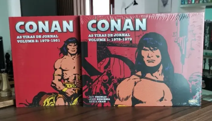 COLEÇÃO CONAN AS TIRAS DE JORNAL (COMPLETO EM 2 VOLUMES). NOVOS LACRADOS.