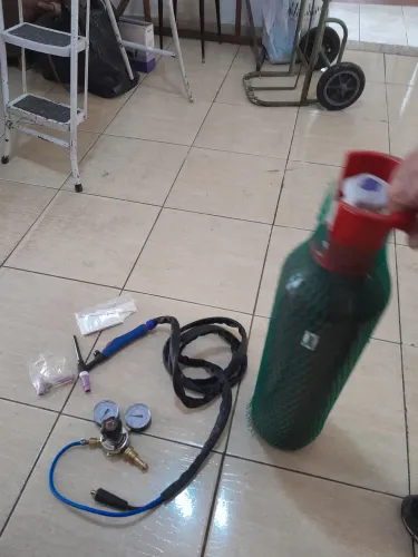 Kit para Solda TIG Completa com cilindro cheio e novo
