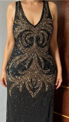 Vestido de Festa em Pedraria 