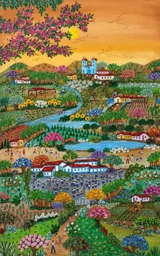 Raquel gallena tema cidade encantada medida 70x40 