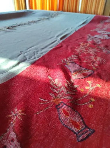 Toalha de mesa natalina para banquete- Vintage