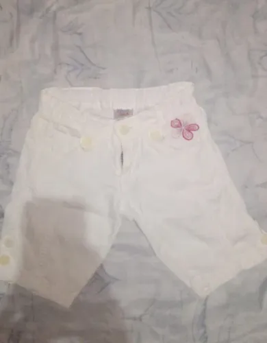 Shortinho branco infantil menina