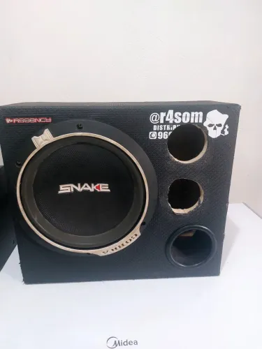 Caixa Subwoofer Snake de 12 Polegadas 500rms 