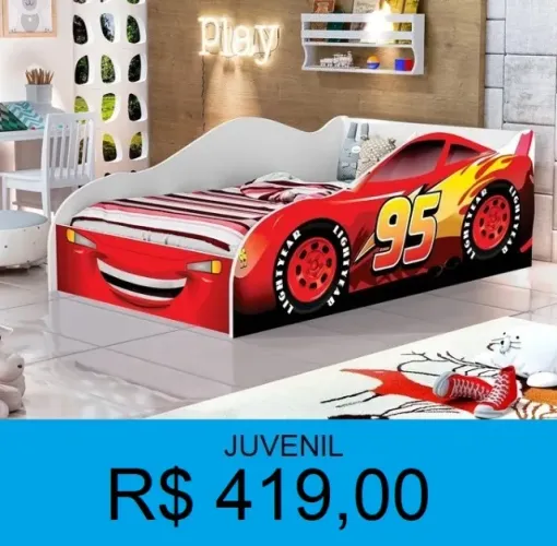 Cama carro infantil - Entrega e montagem GRATIS
